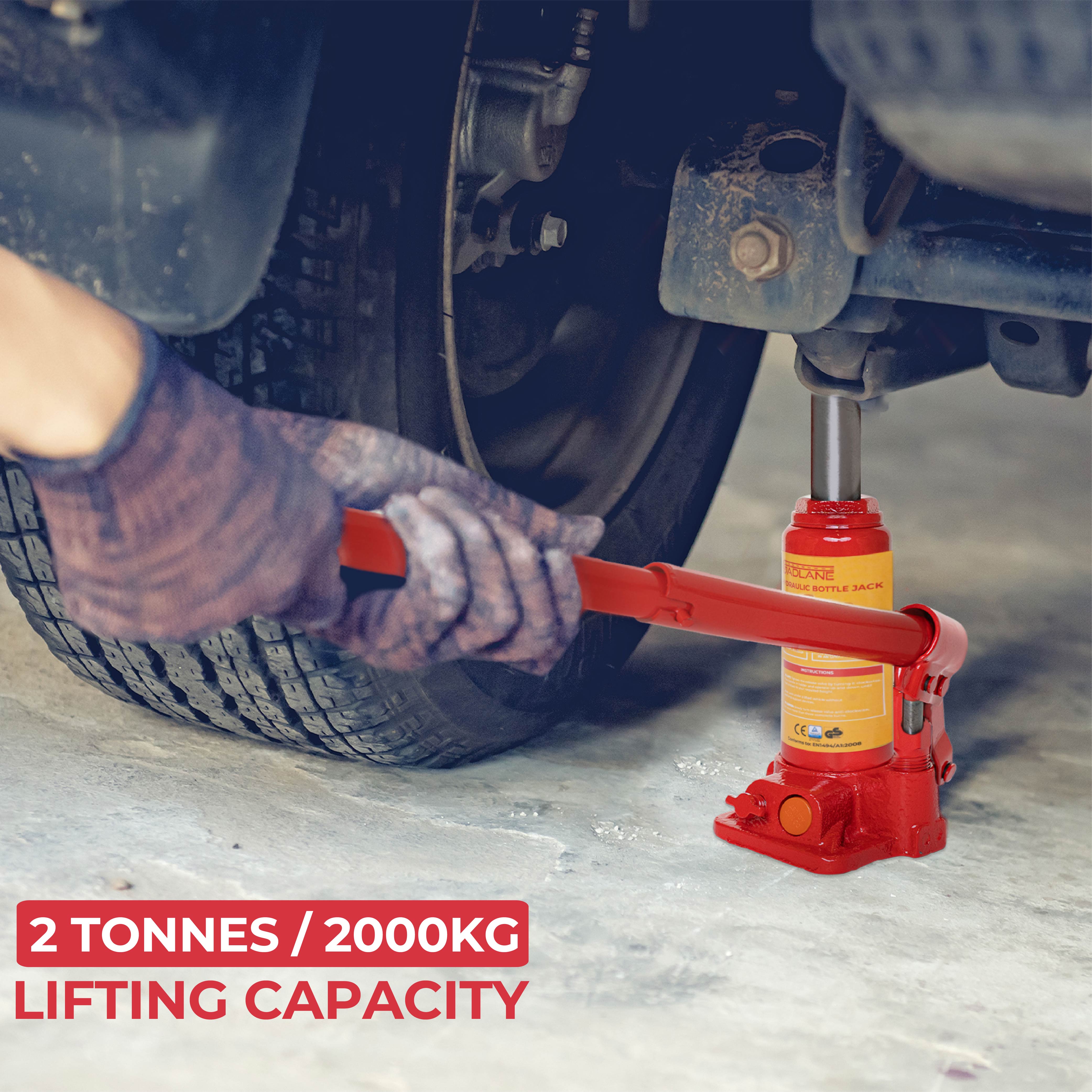 GADLANE HYDRAULIC BOTTLE JACK - 2 TONNE