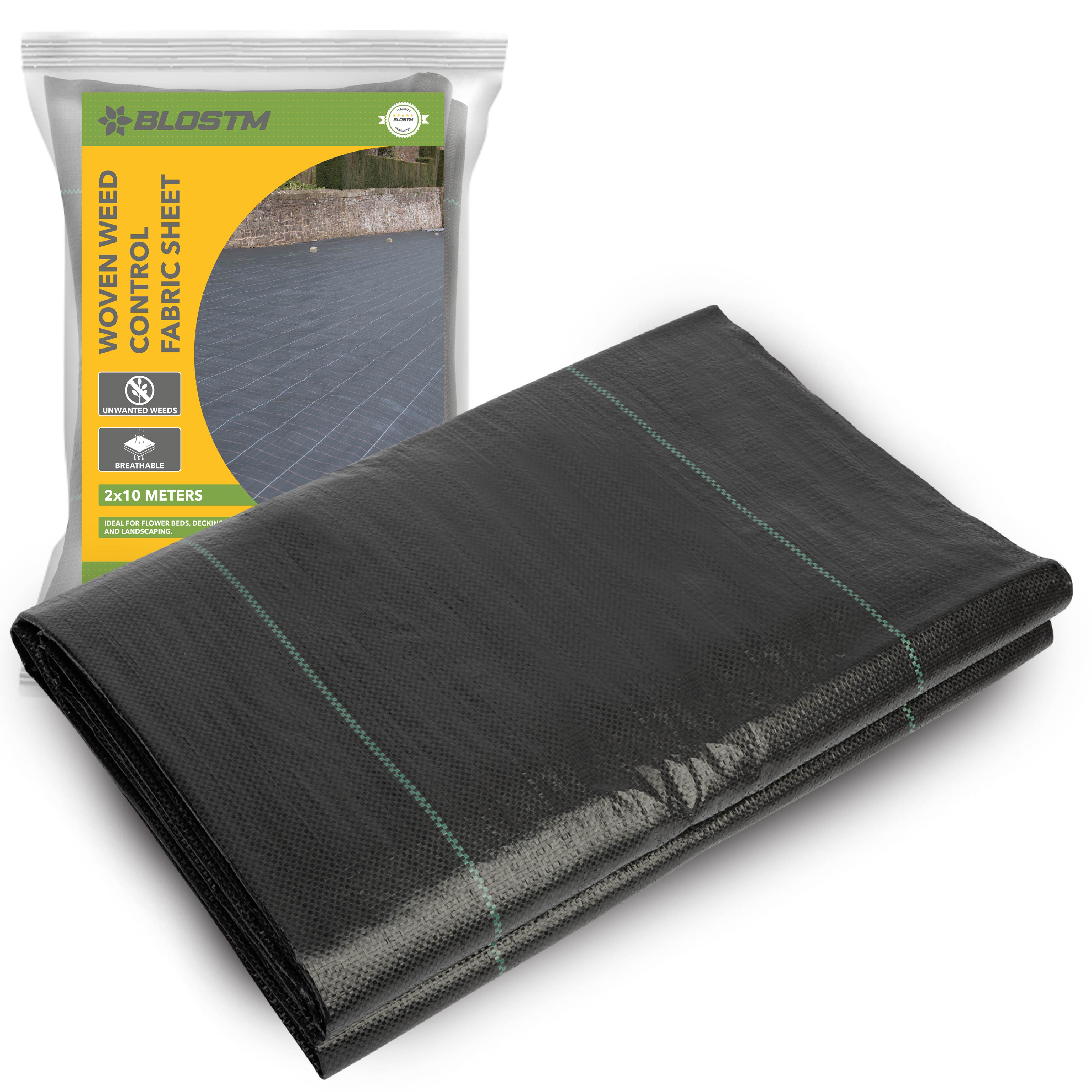 BLOSTM WOVEN WEED CONTROL FABRIC SHEET - 2M X 10M