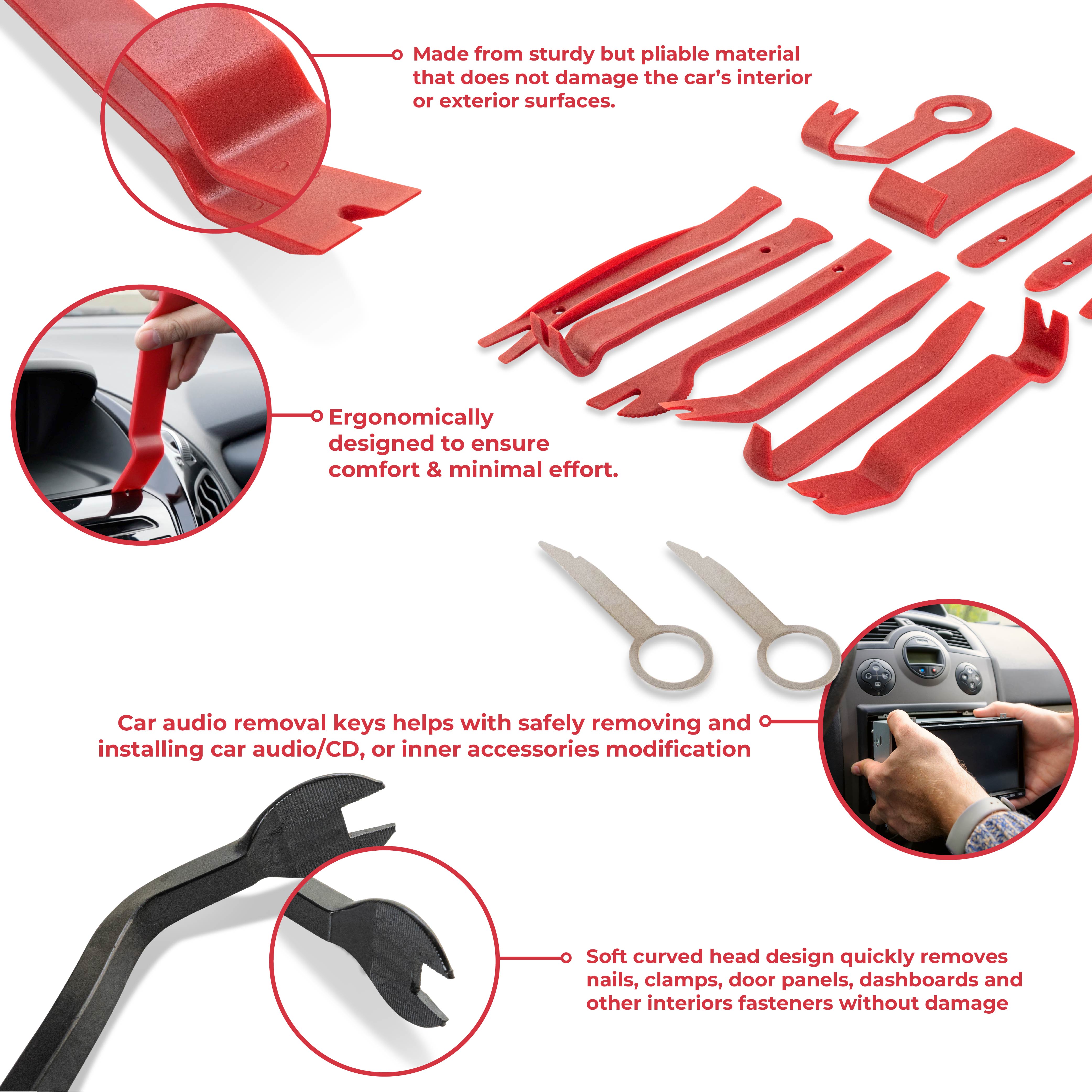 GADLANE 14 PIECE CAR TRIM REMOVAL TOOL KIT