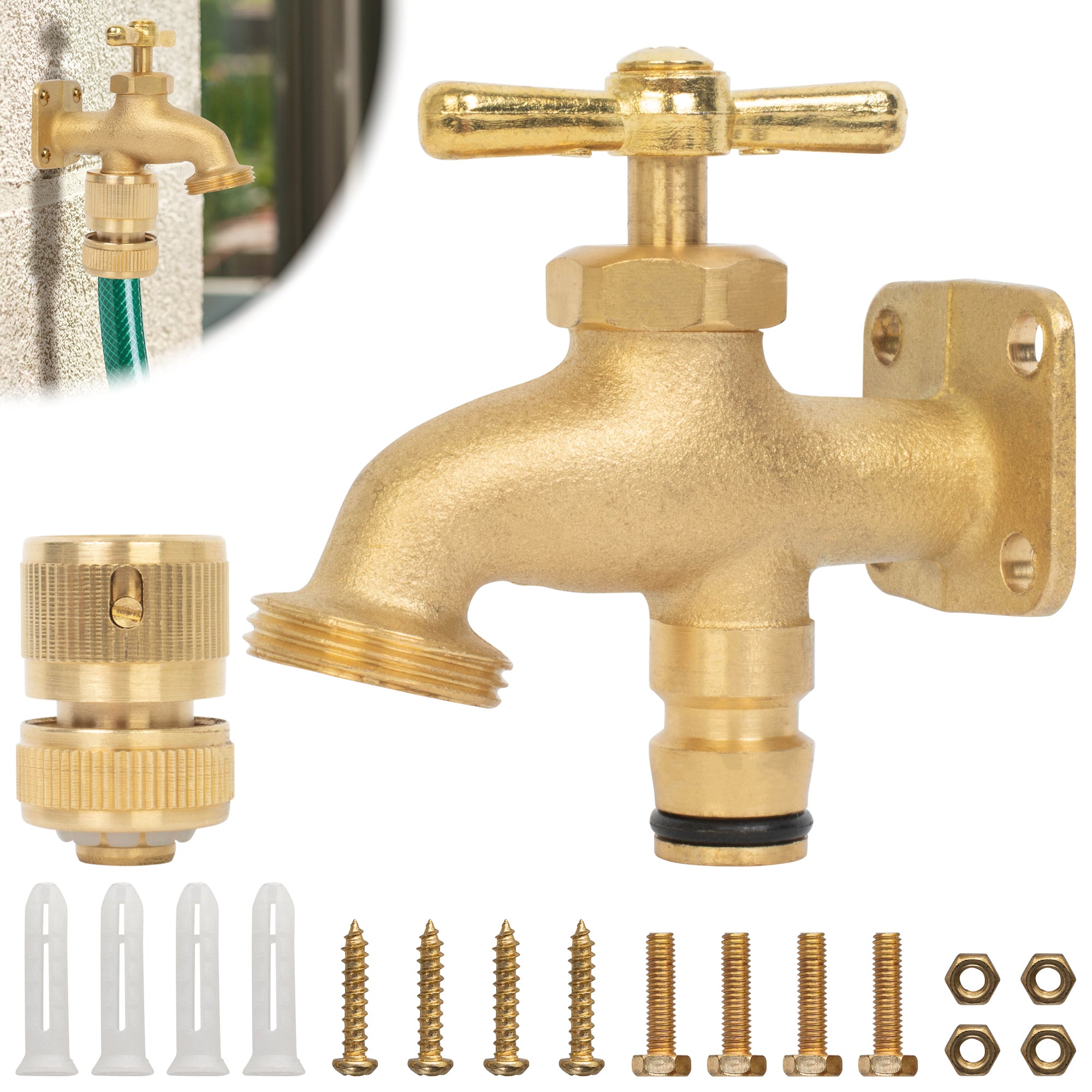 BLOSTM BRASS ANYWHERE HOSE TAP