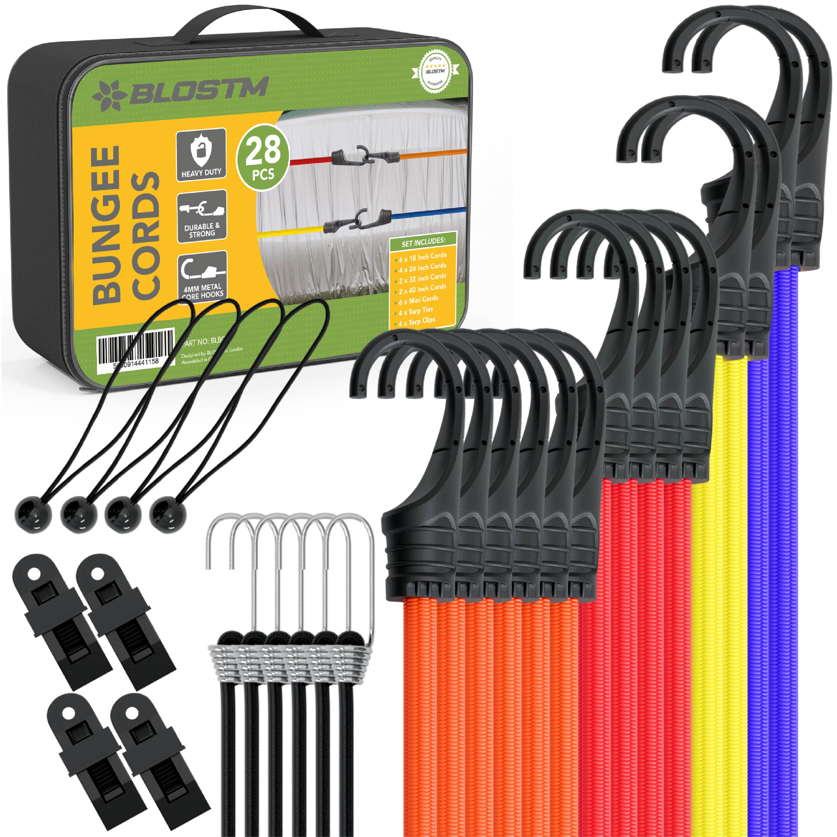 BLOSTM BUNGEE CORDS 28 PIECE SET