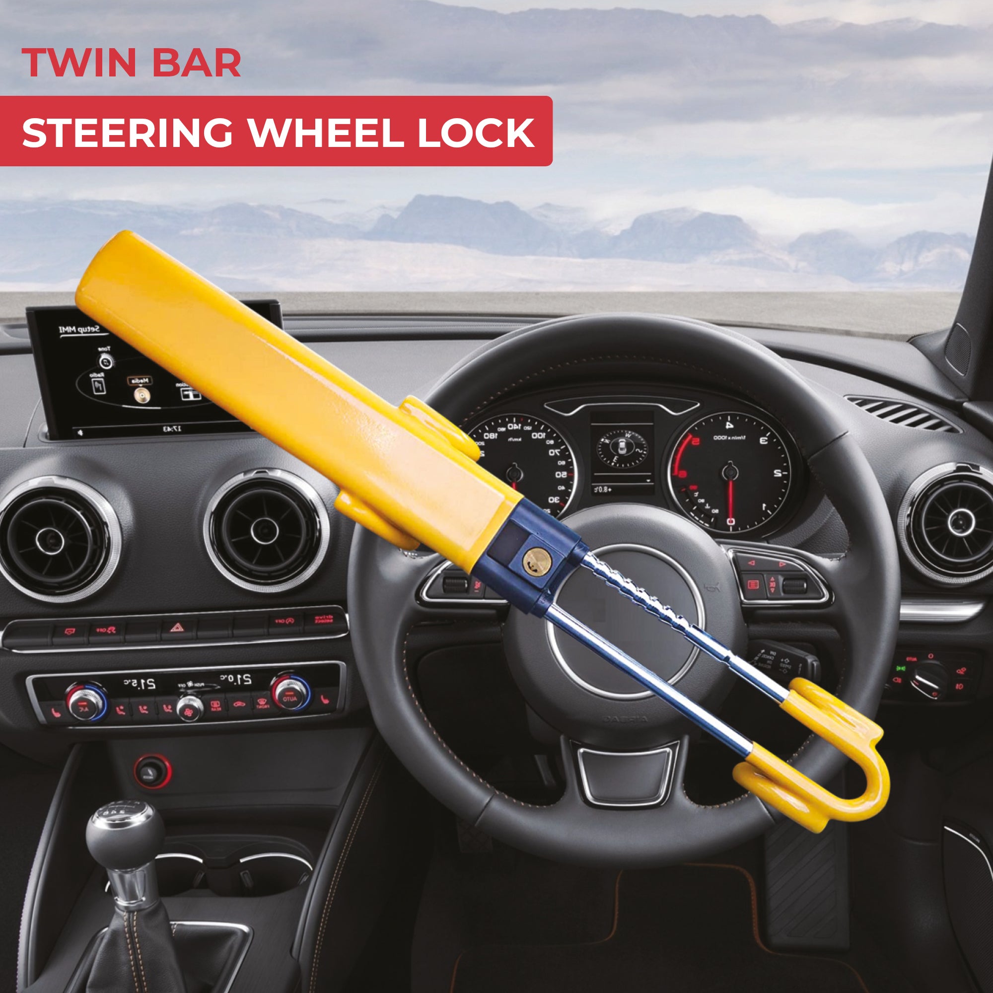 GADLANE TWIN BAR STEERING WHEEL LOCK