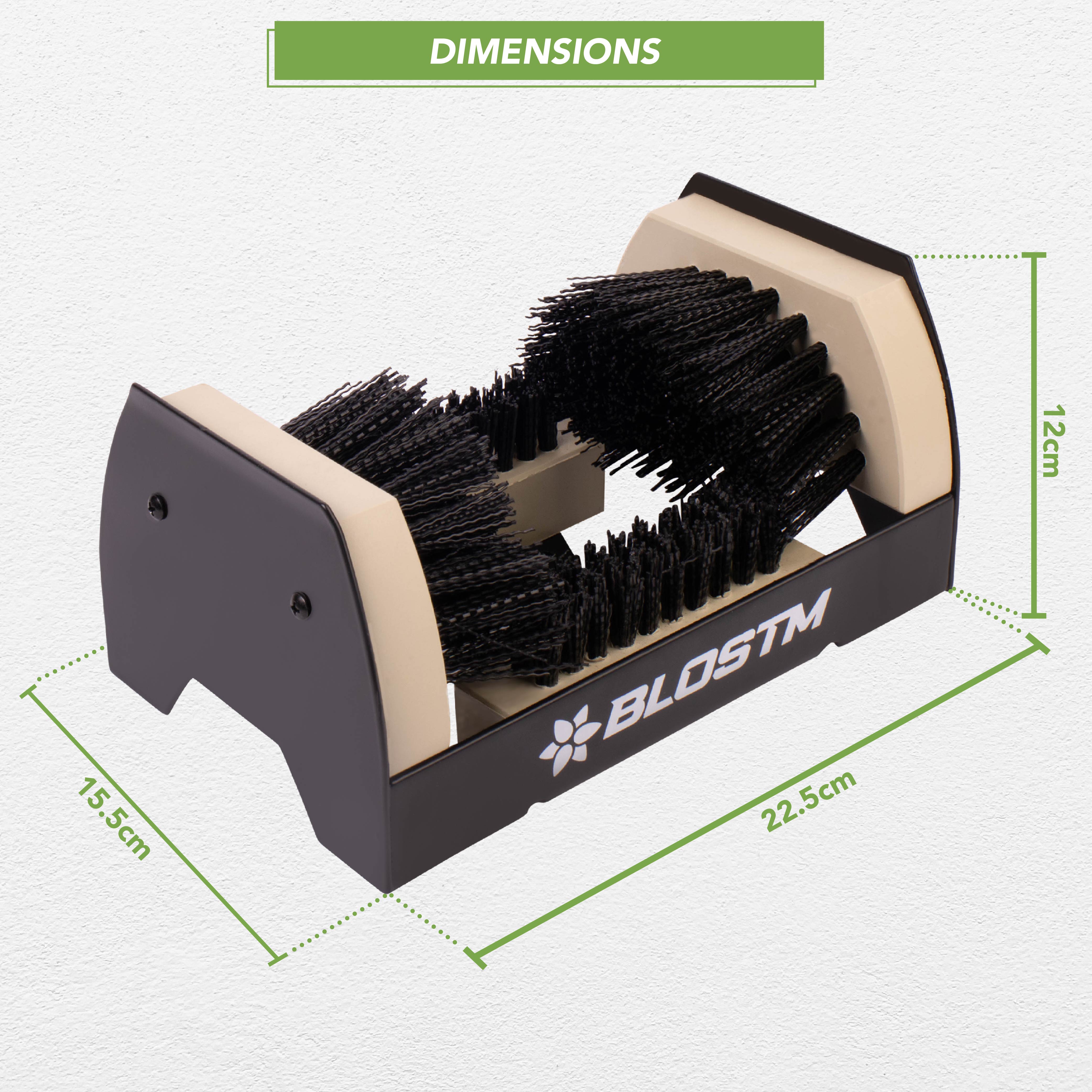 BLOSTM FLOOR MOUNT BOOT SCRAPER BRUSH