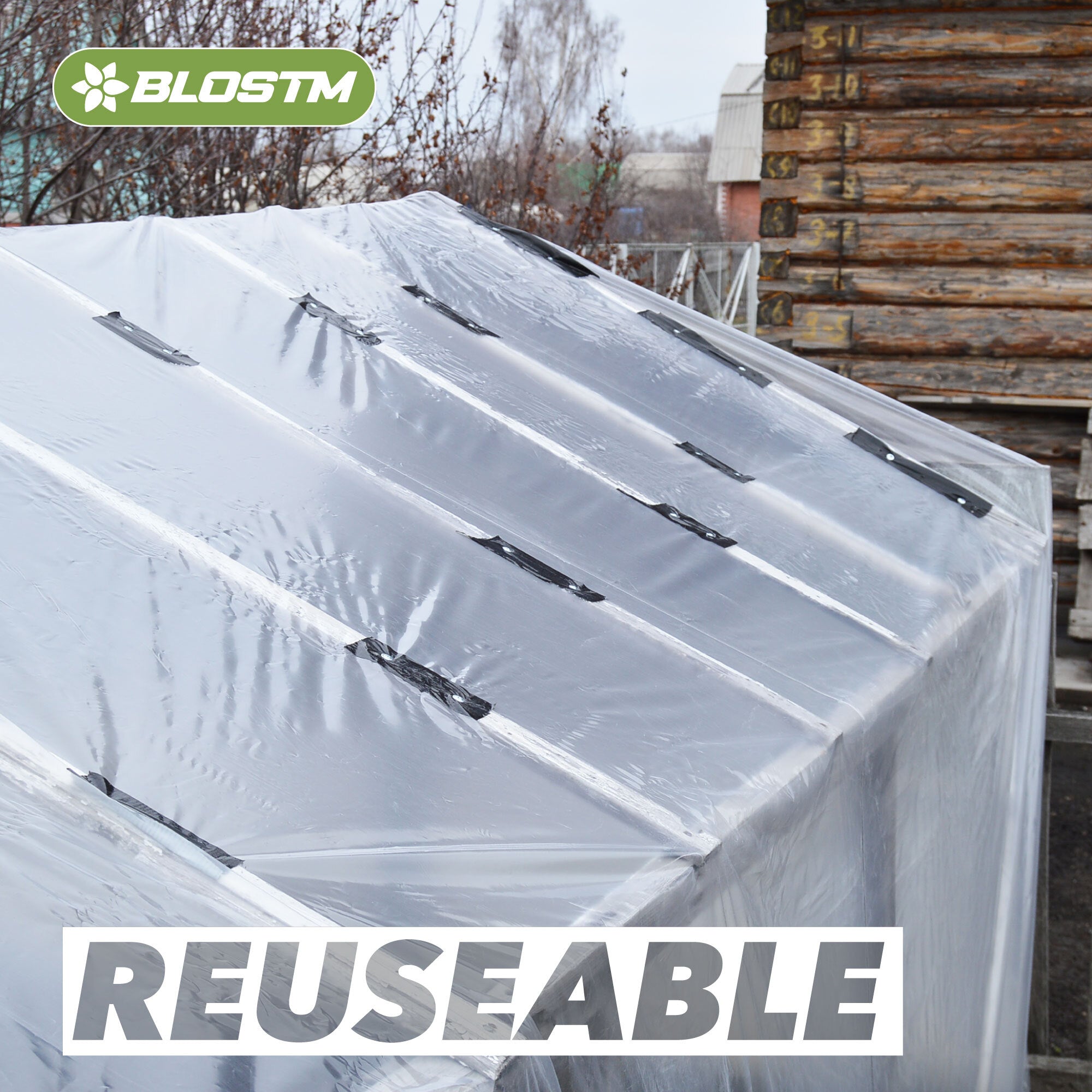 BLOSTM HEAVY DUTY POLYTHENE PLASTIC SHEETING COVER