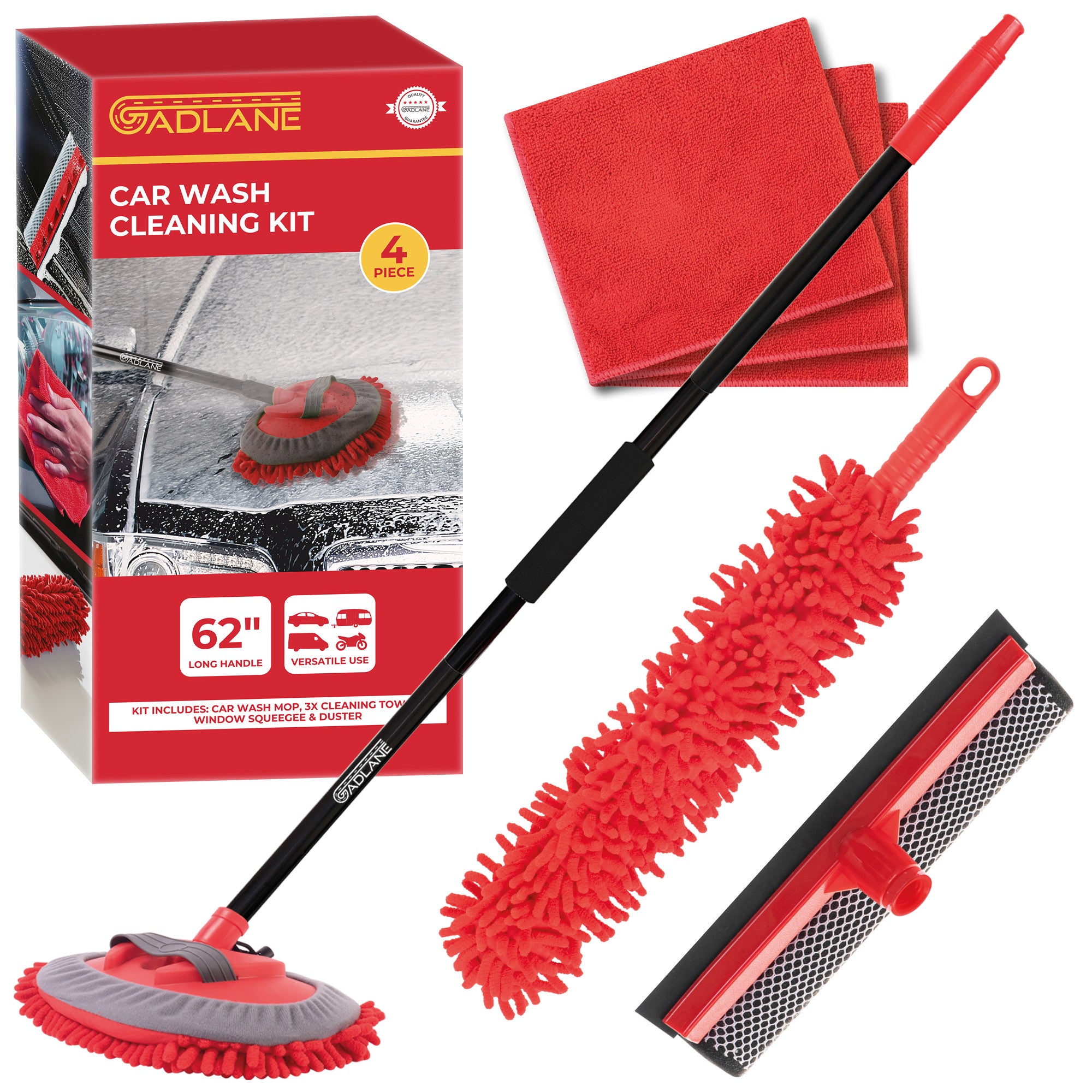 GADLANE CAR CLEANING KIT - 4 PIECE