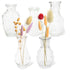 HEFTMAN SMALL GLASS VINTAGE VASE - SET OF 5