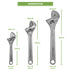 BLOSTM ADJUSTABLE SPANNER SET 3 PIECE