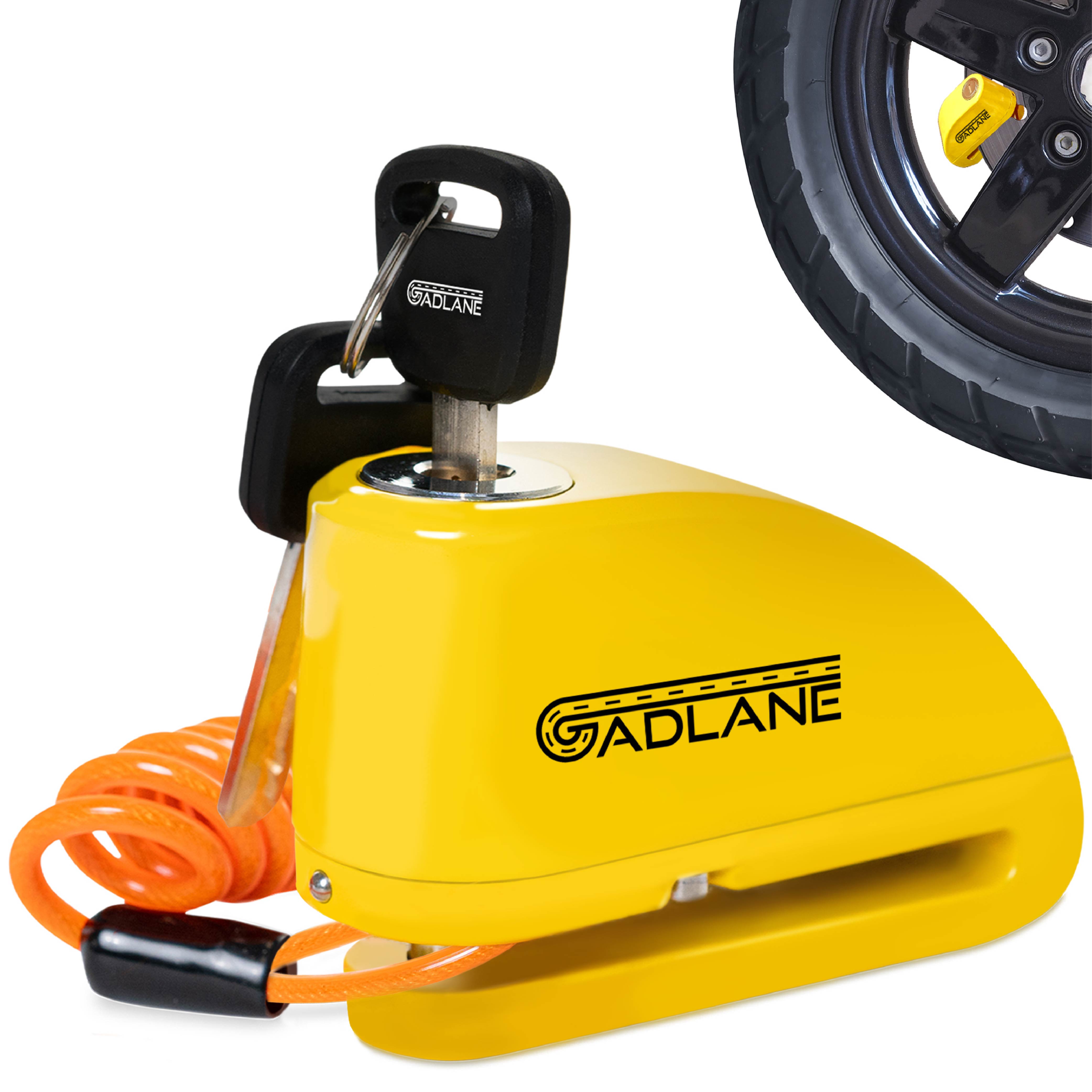 GADLANE MOTORBIKE ALARM DISC LOCK