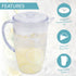 HEFTMAN PLASTIC JUGS - 2 LITRE - PACK OF 2