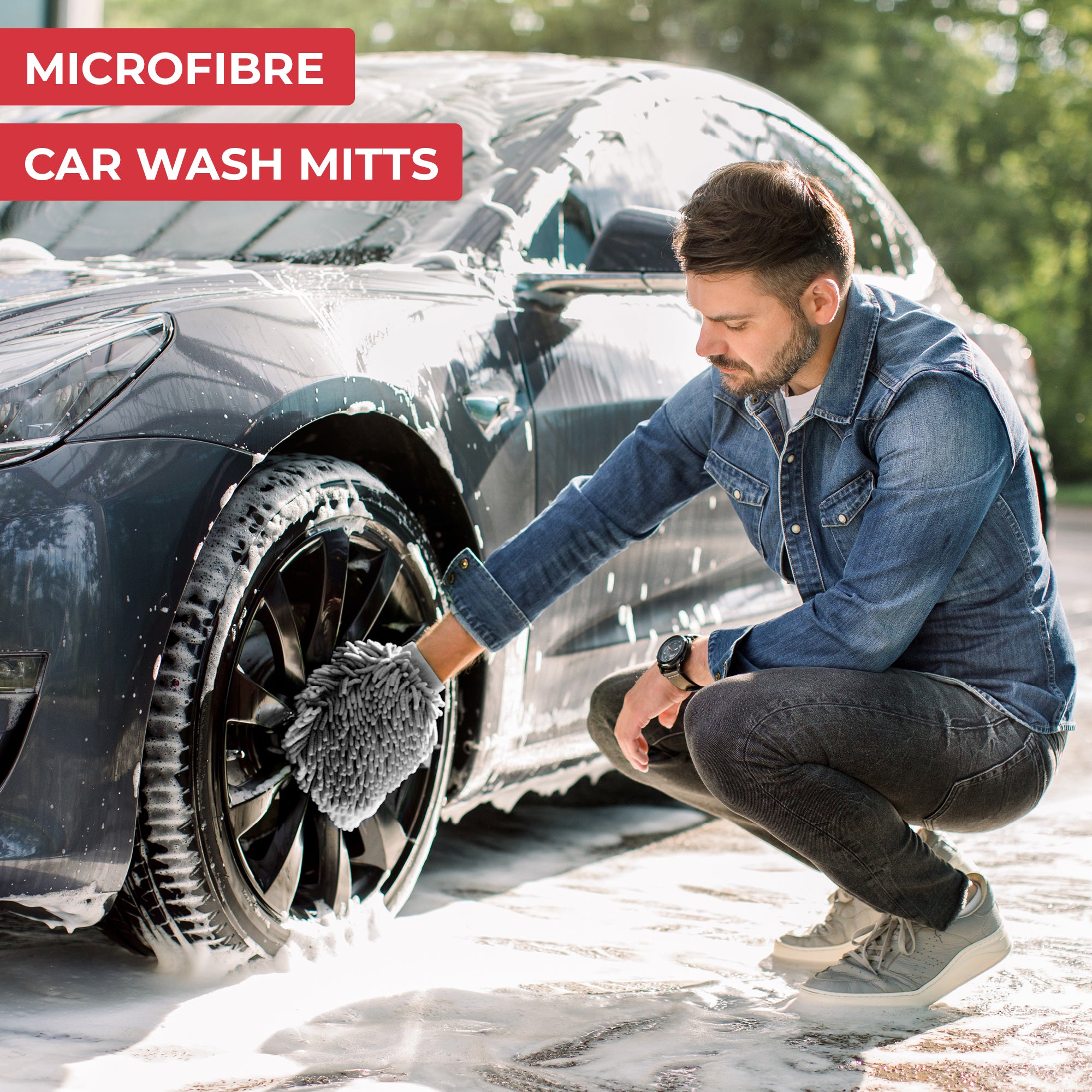 GADLANE MICROFIBER WASH MITT (2 PACK)