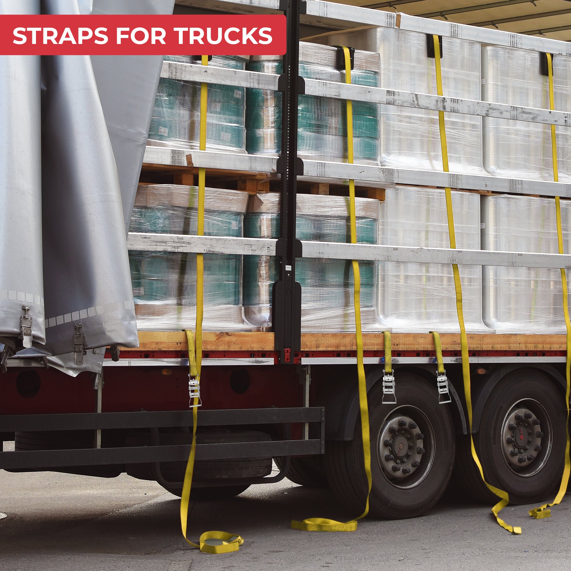 GADLANE HEAVY DUTY RATCHET STRAPS 2000KG 6M - 4 PACK