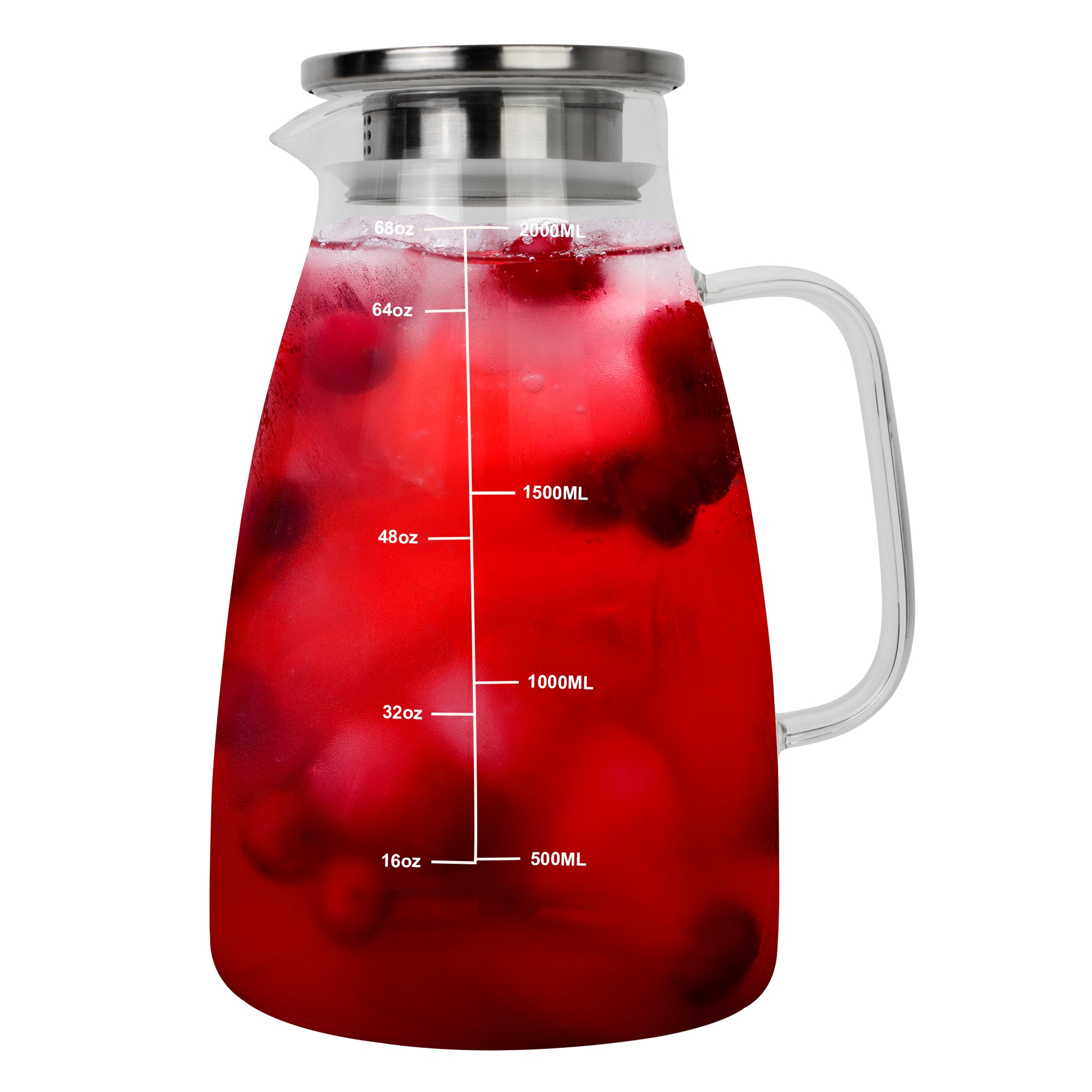 HEFTMAN GLASS JUG 2 LITRE