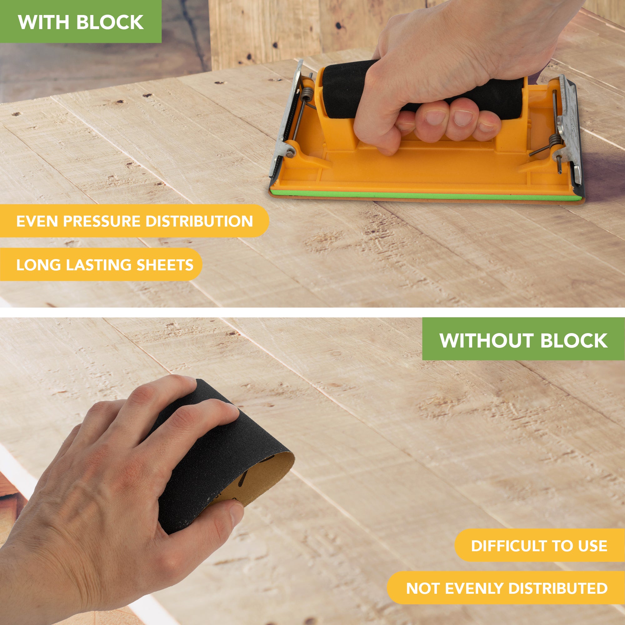 BLOSTM ASSORTED 48 PIECES SANDPAPER WITH SANDING BLOCK SANDER