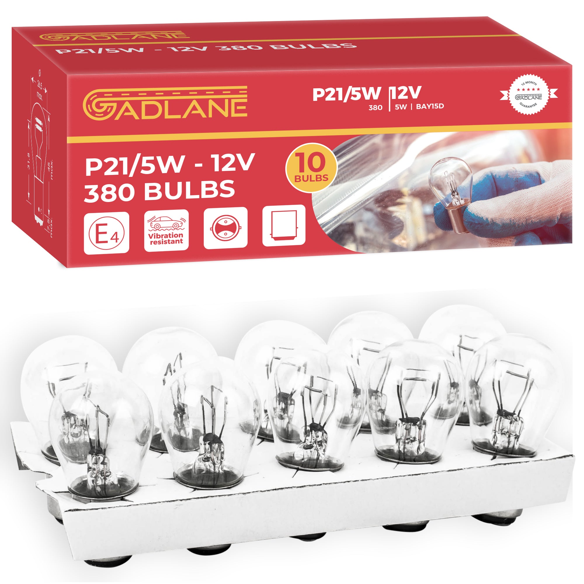 GADLANE 380 BULBS - PACK OF 10