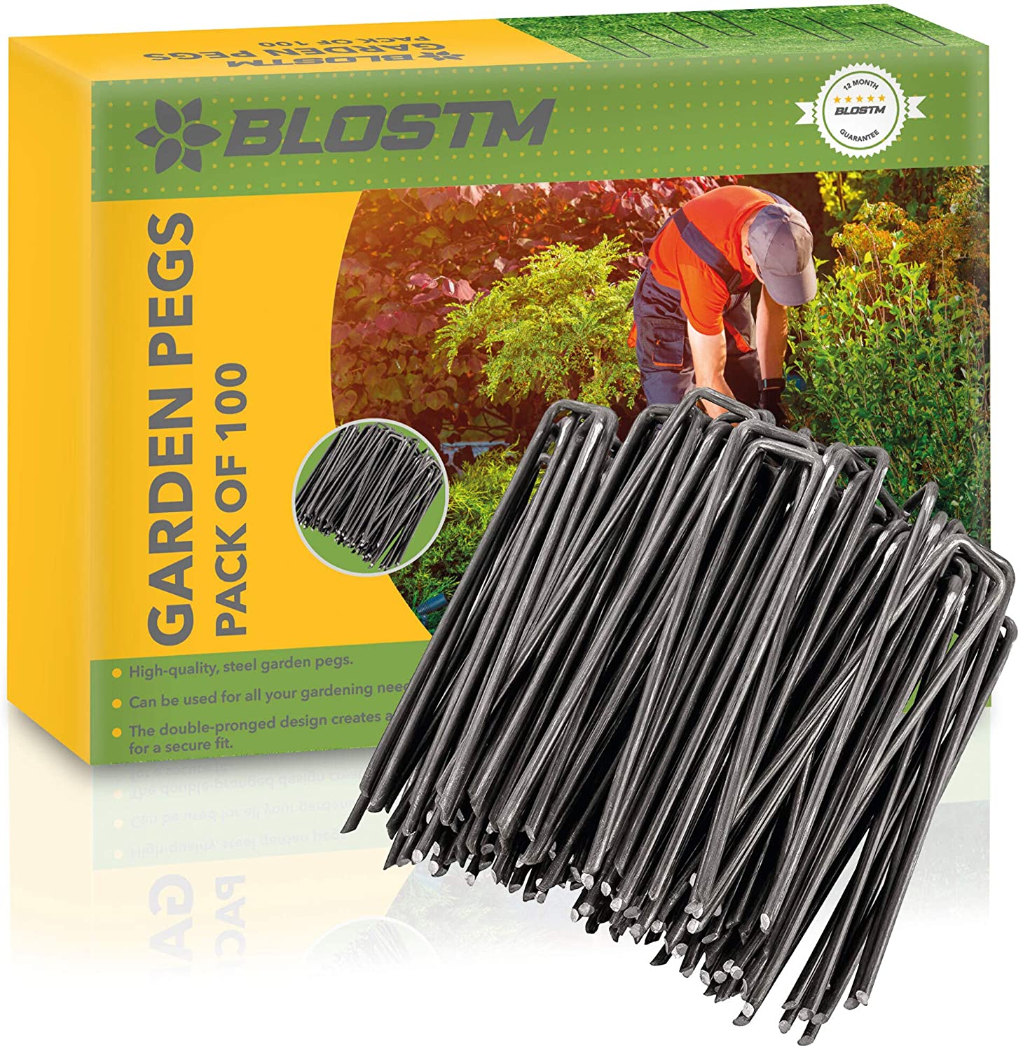 BLOSTM GARDEN PEGS - PACK OF 100