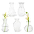 HEFTMAN SMALL GLASS VINTAGE VASE - SET OF 5