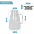 HEFTMAN GLASS JUG 2 LITRE