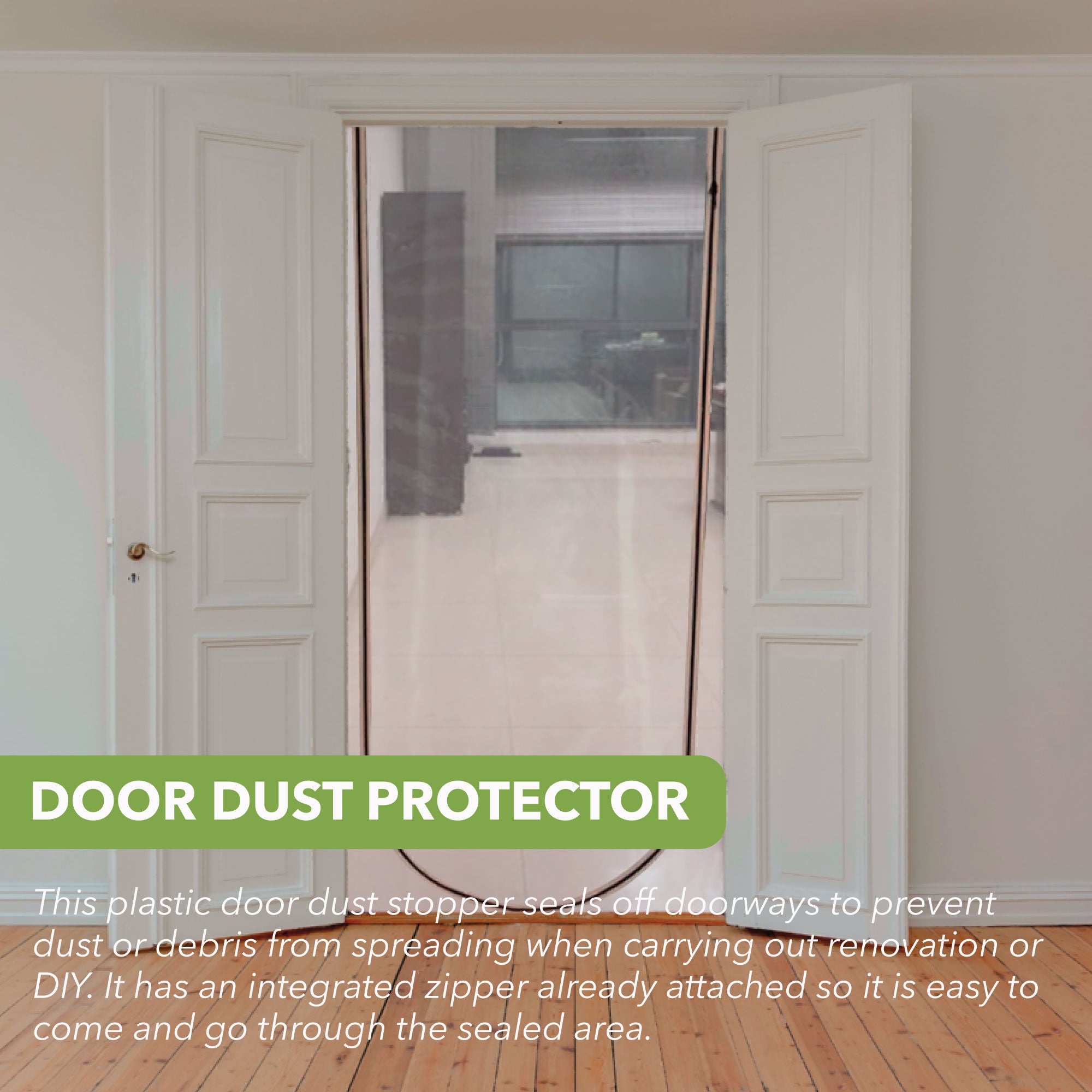 BLOSTM ZIP DOOR DUST STOPPER	- 2 PACK