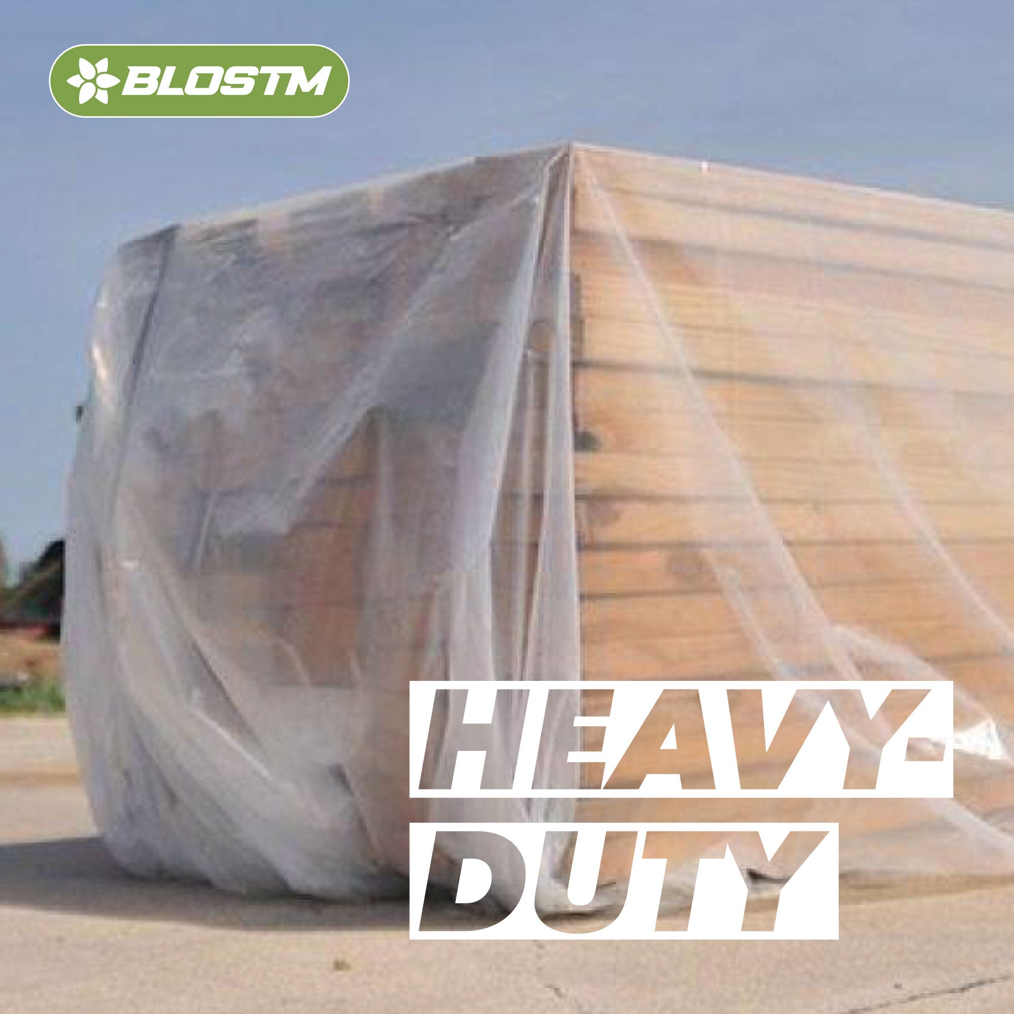 BLOSTM HEAVY DUTY POLYTHENE PLASTIC SHEETING COVER