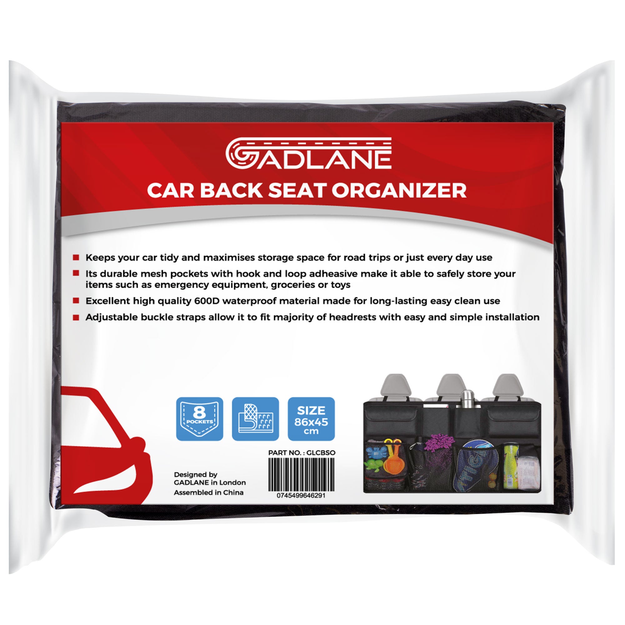 GADLANE CAR BACK SEAT ORGANIZER