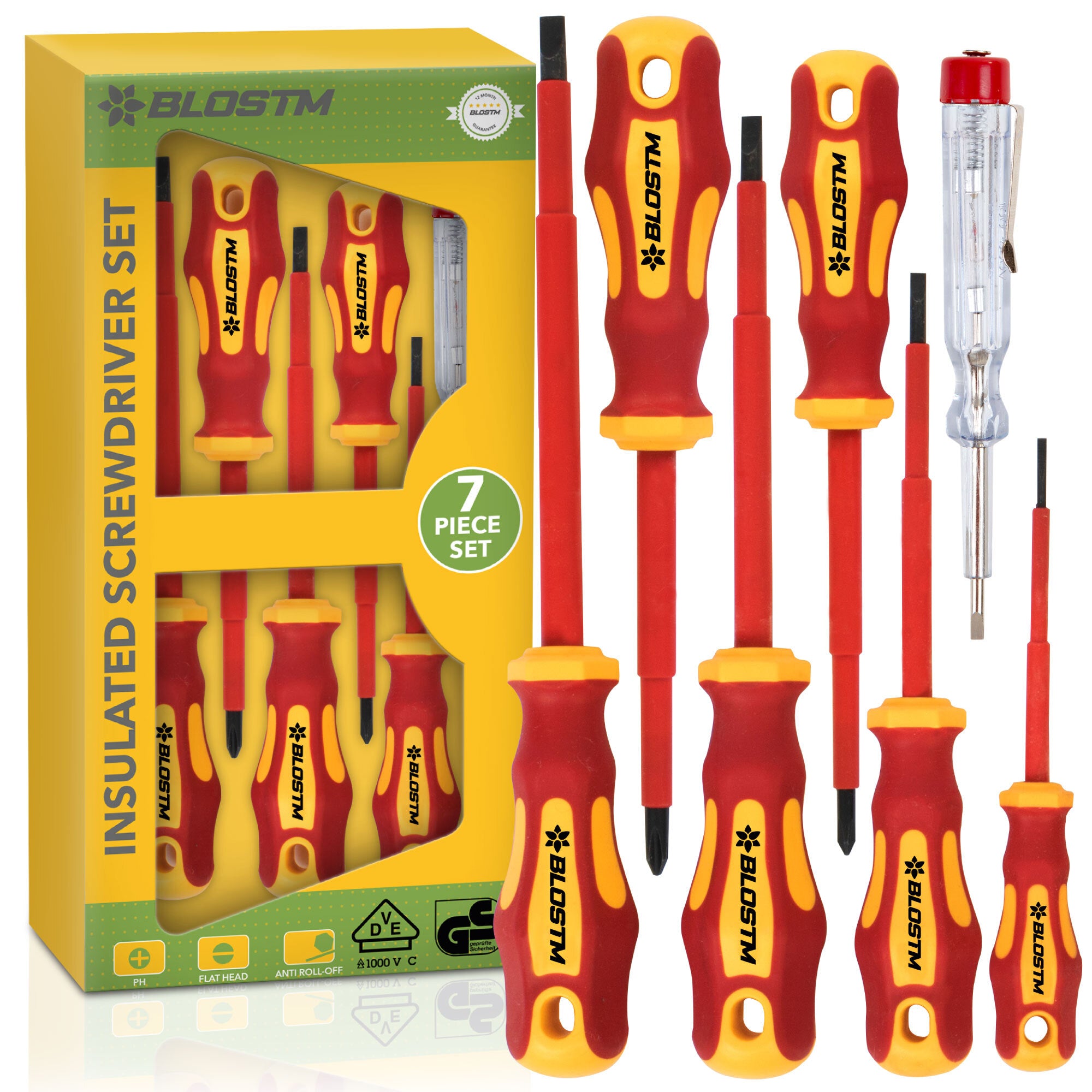 BLOSTM INSULATED SCREWDRIVER SET