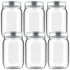 HEFTMAN MASON GLASS JARS - 6 PACK (500ml)