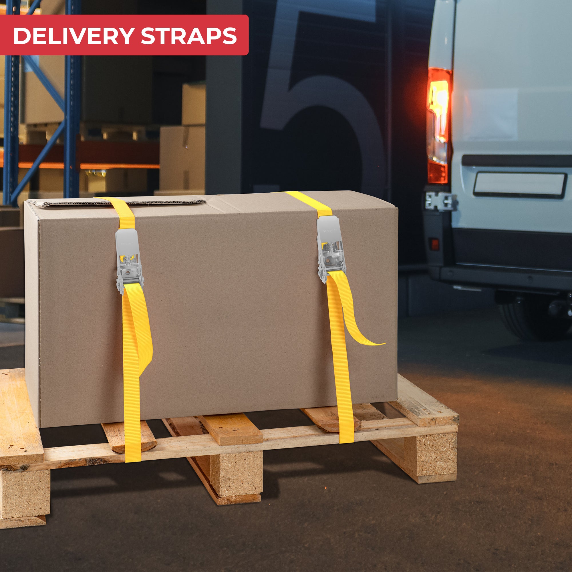 GADLANE RATCHET STRAPS 800KG 4M - 4 PACK