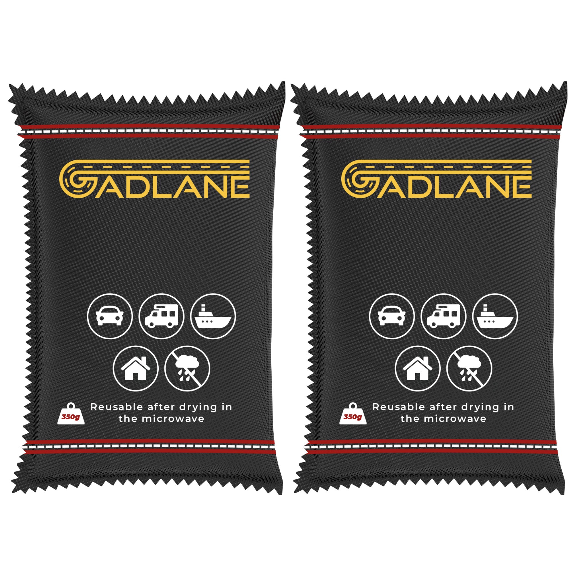 GADLANE REUSABLE CAR DEHUMIDIFIER 350G (2 PACK)