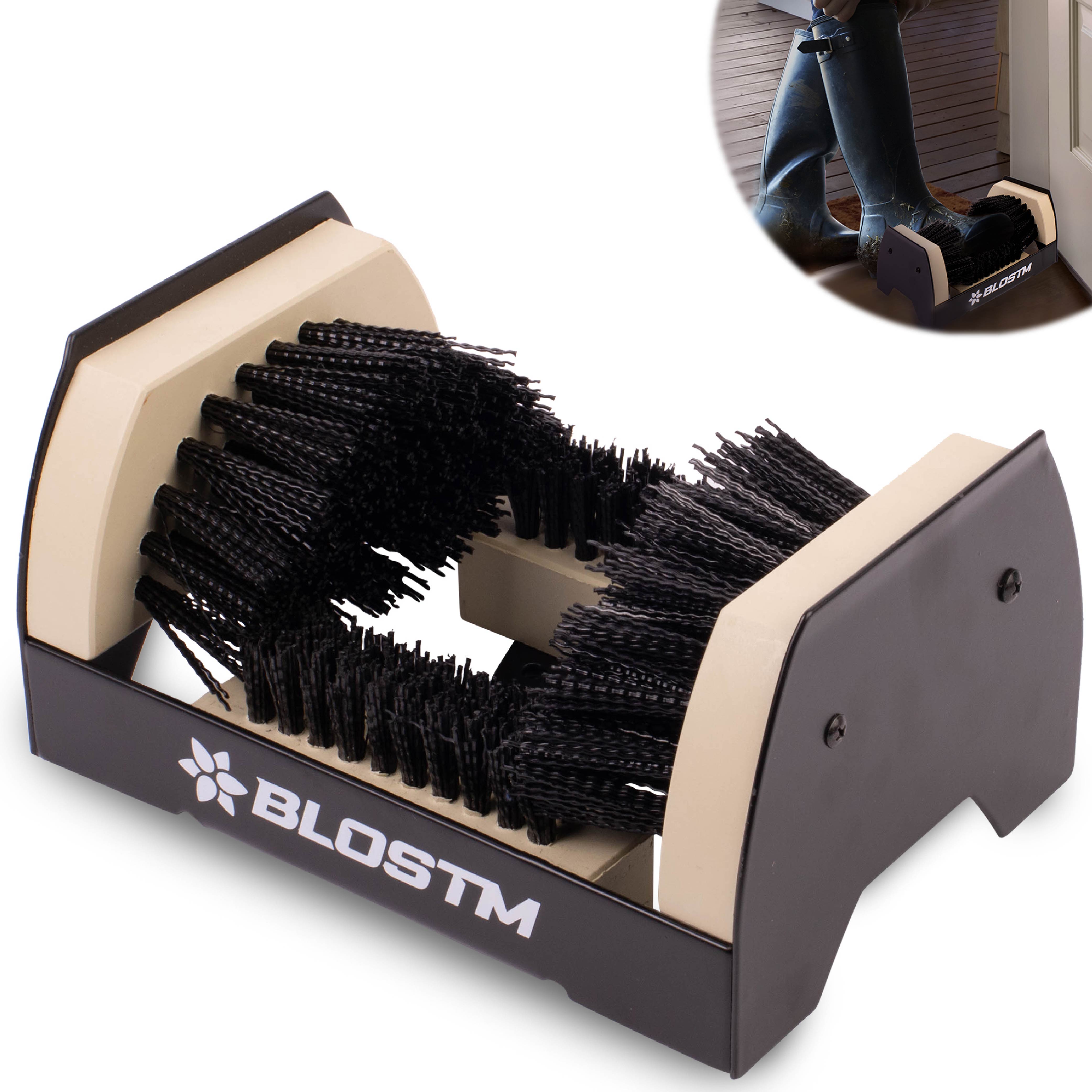 BLOSTM FLOOR MOUNT BOOT SCRAPER BRUSH