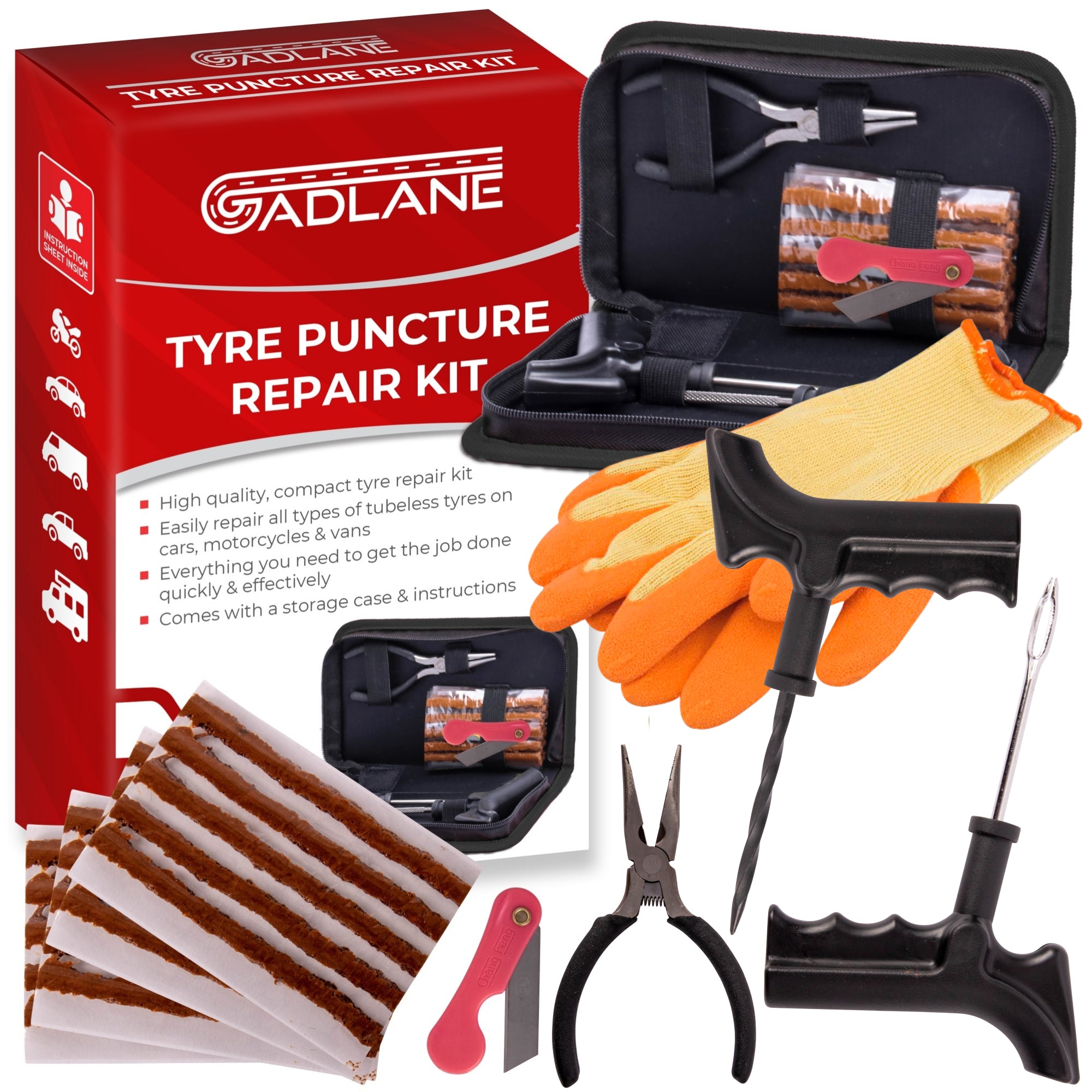 GADLANE TYRE PUNCTURE REPAIR KIT
