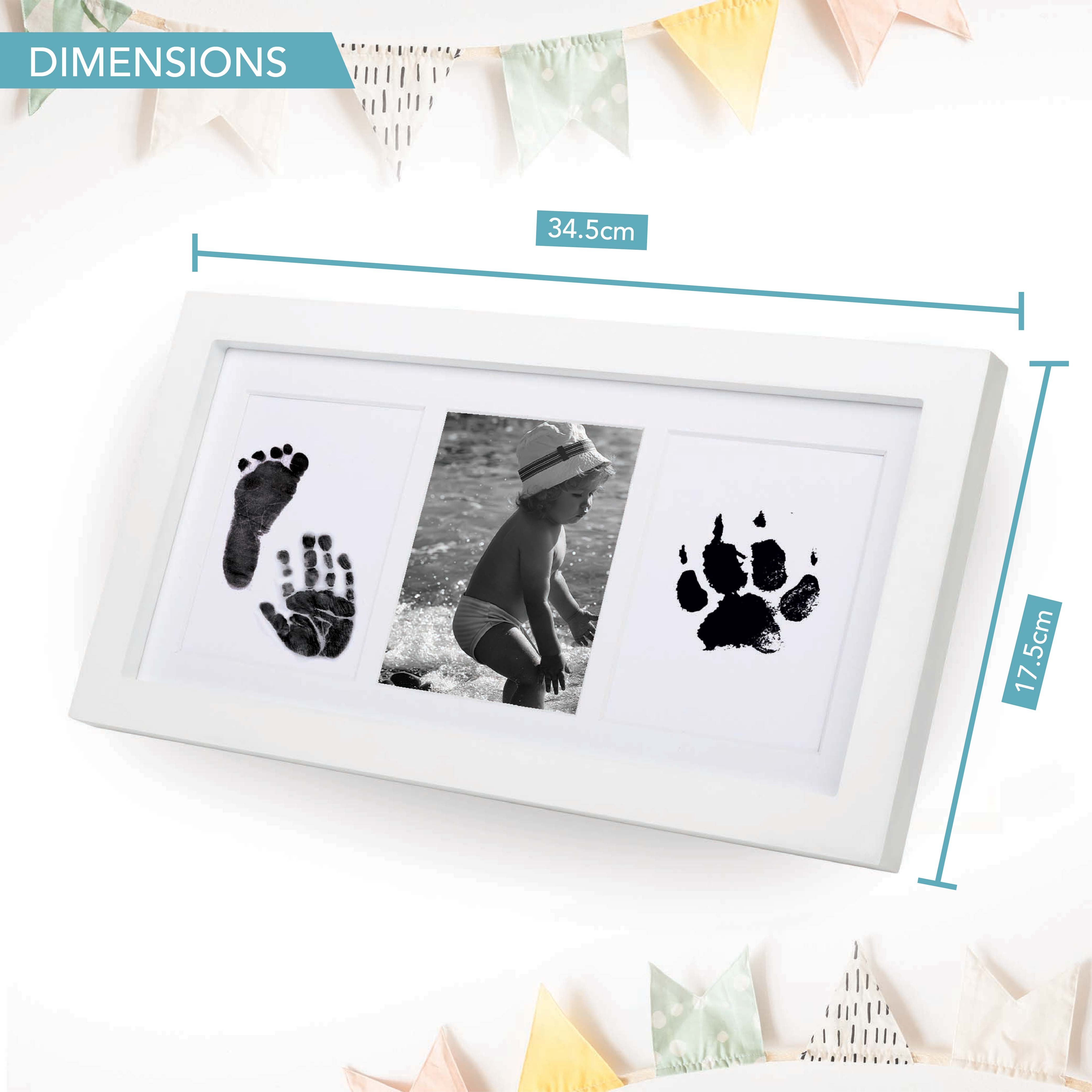 HEFTMAN BABY HANDPRINT AND FOOTPRINT PHOTO FRAME