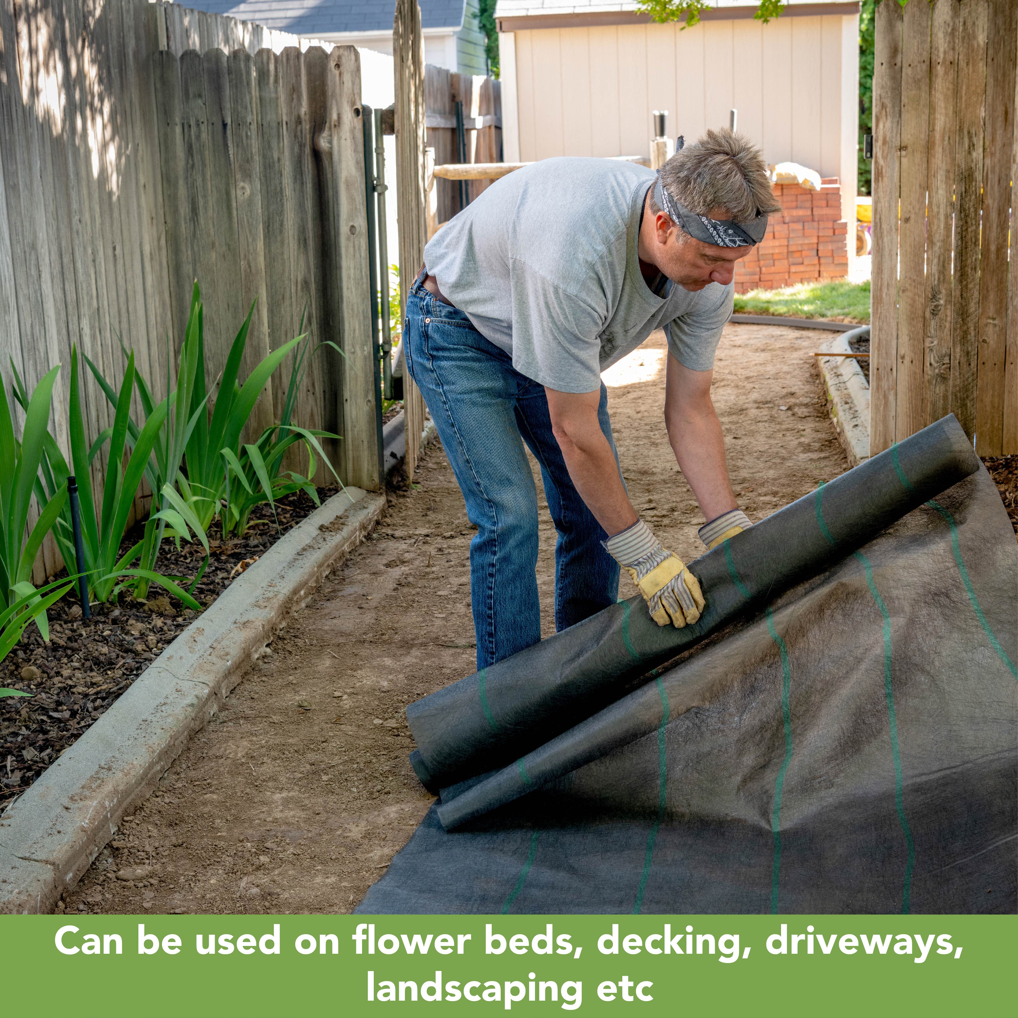 BLOSTM WOVEN WEED CONTROL FABRIC SHEET - 2M X 10M